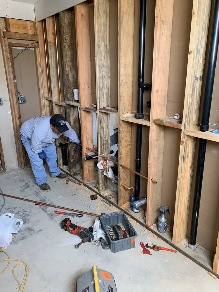 Commercial rough-in plumbing for Gas Line Repair in East Central